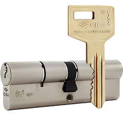 Цилиндр CISA C3000 90 (45*45) никель матовый 3 ключа