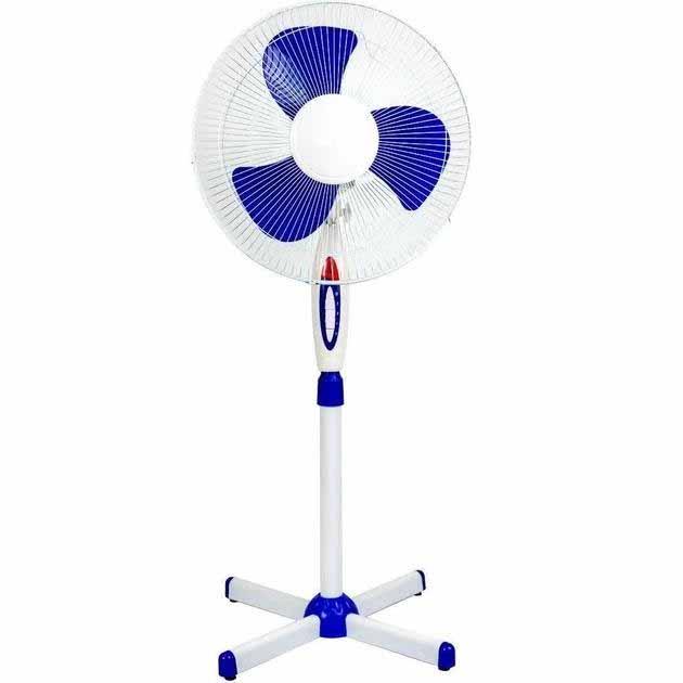 Вентилятор підлоговий FS-1619 16" 40 см 35 Вт біло-синій