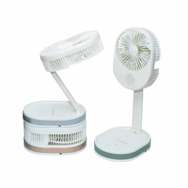 Вентилятор настільний акумуляторний з підсвічуванням USB USB Folding fan R8 44*23*16,5 см