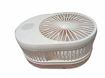 Вентилятор настільний акумуляторний з підсвічуванням USB USB Folding fan R8 44*23*16,5 см, фото 4