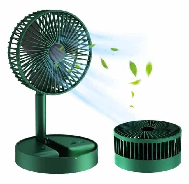 Складаний настільний вентилятор з USB заряджання Telescopic Folding Fan FS-21 36*16,5*16,5 см