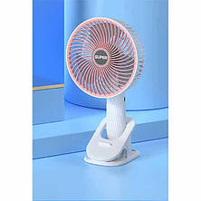 Вентилятор акумуляторний МКС112 настільний та ручний на прищіпці USB, фото 2