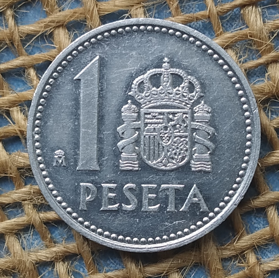 1 песета 1984 року. Iспанiя