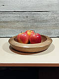 Салатник дерев'яний з горіха ручної роботи. Діаметр 25 см., фото 5