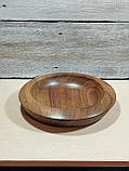 Салатник дерев'яний з горіха ручної роботи. Діаметр 25 см., фото 7