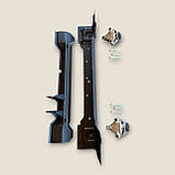 Низ передньої панелі ВАЗ 2108,09,099,2115 (з 2 частин) + краби + болти (грунтов), фото 4