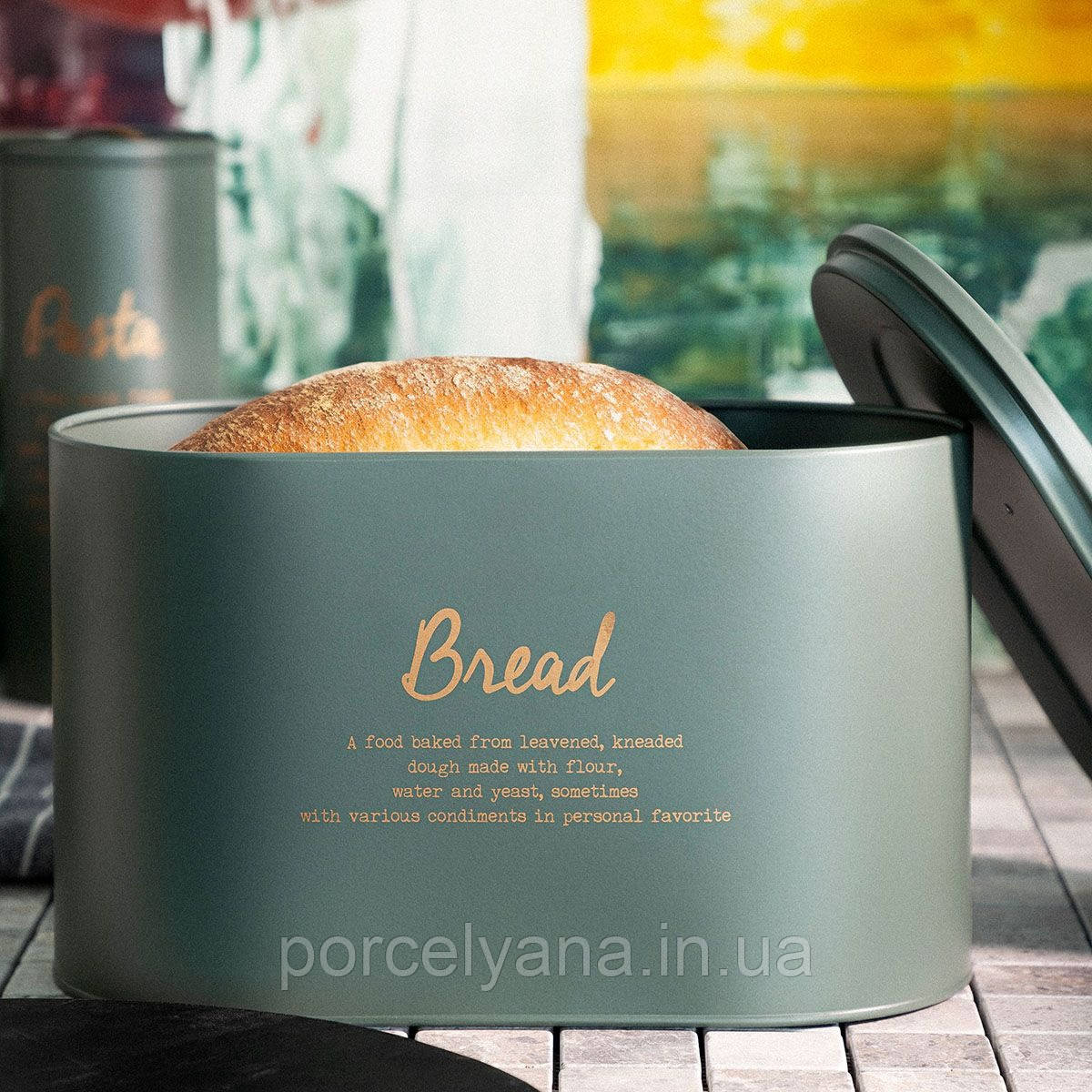 Металева хлібниця ESCILLE Homla 18*34*21 см, фото 1