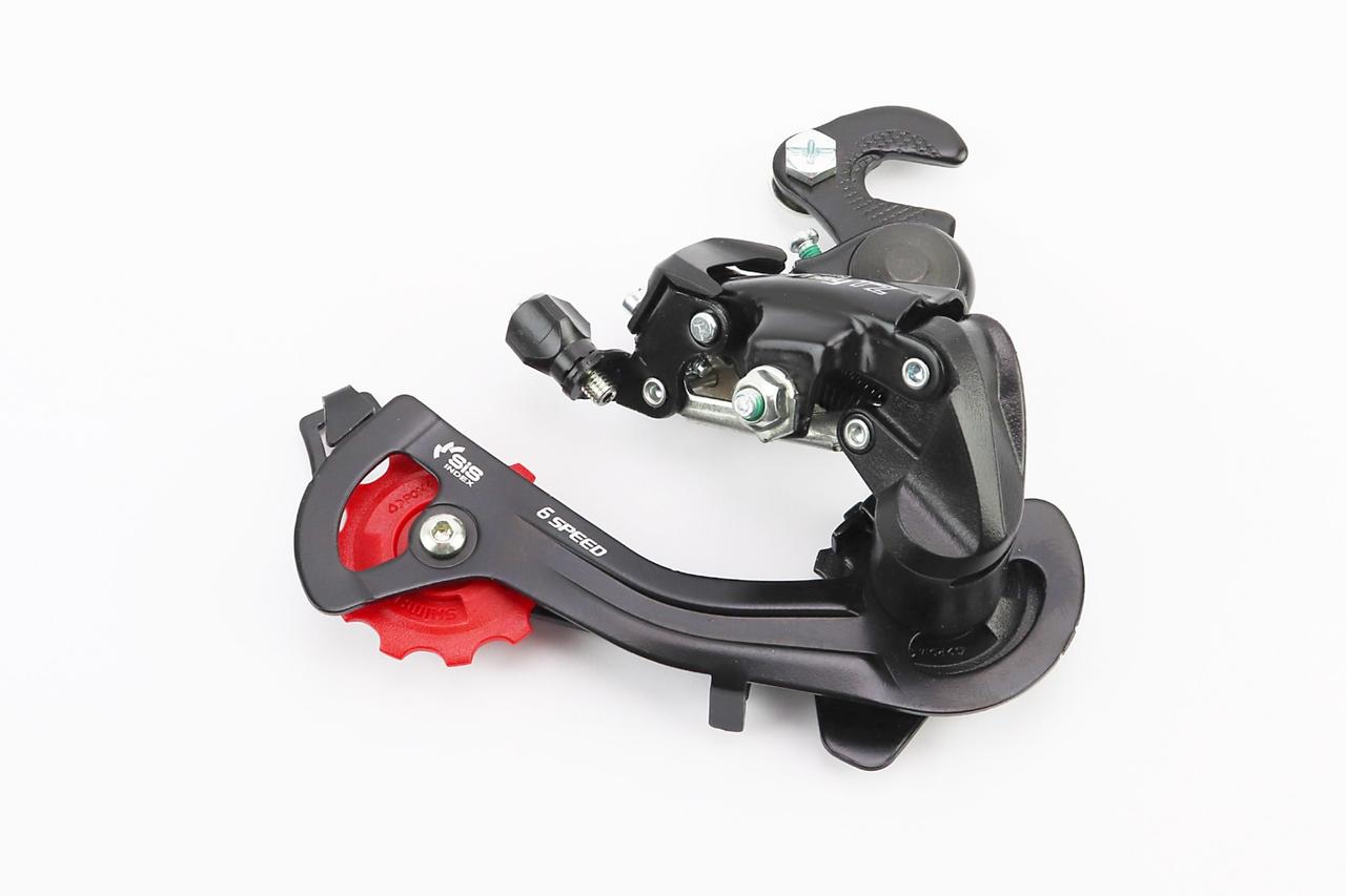 Перемикач ланцюга задній 6зв. кріпл. гачок, чорний Tourney RD-ТZ 500, ВЕЛОЗАПЧАСТИНИ, SV-404194, фото 1