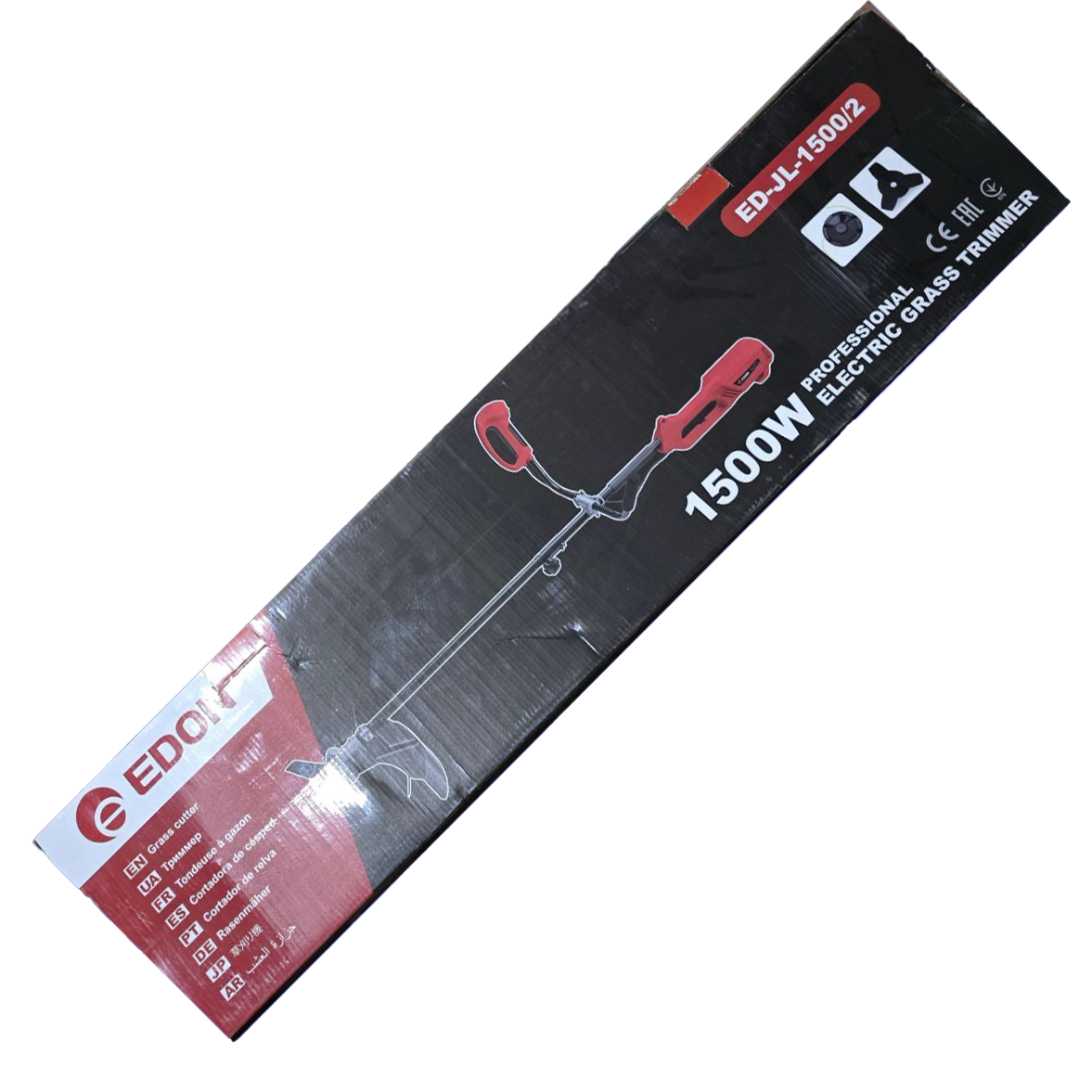 Потужній тример електричний садовий для трави EDON ED-JL-1500/2 : 1500 Вт, скошування 380 мм (ED-JL-1500/2)