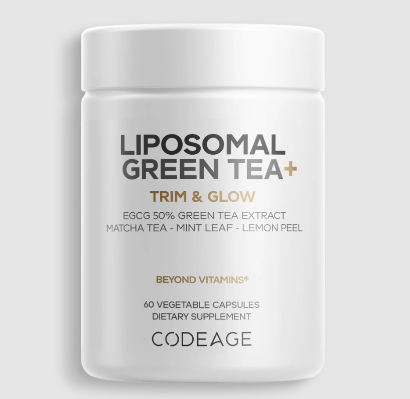 CodeAge Liposomal Green Tea+ / Ліпосомальний зелений чай Плюс 60 капсул