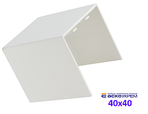 З`єднувач прямий 40x40 мм для короба