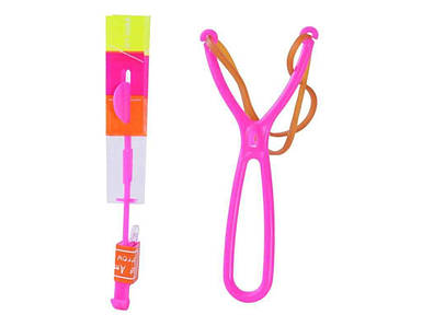 Іграшка для запуску вертушка дитяча рожевий арт. LS3660 рогатка ТМ 7TOYS FG