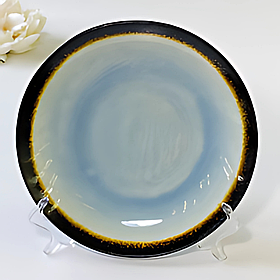 Тарілка "Сонце пустелі" блакитна 21,5×2,7 см, кераміка