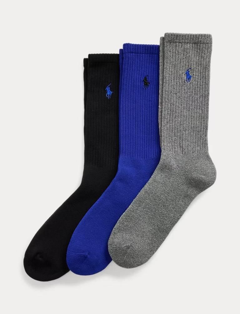 Набір чоловічих шкарпеток Polo Ralph Lauren 3 пари високі 1159833065 (Різні кольори One size), фото 1