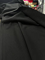 Тканина Дабл Фейс Інтерлок чорного кольору