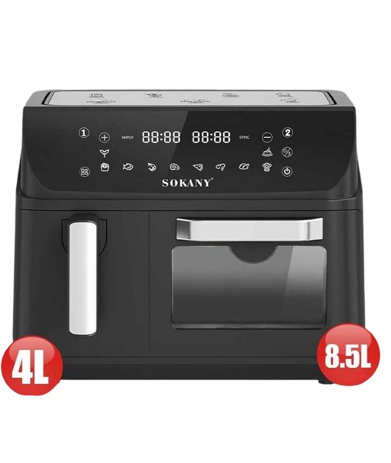 Аерогриль-фритюрниця SOKANY SK-10060 мультипіч на 4+8.5л 2400 Вт, два відділення