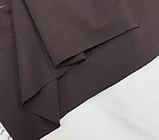 Тканина Дабл Фейс Інтерлок коричневого кольору