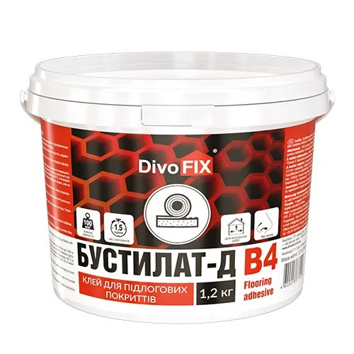 Клей будівельний Бустилат-Д В4 1.2 кг DivoFix