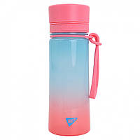 Пляшка для води (пластикова, рожево-блакитна,400 мл)  Yes Fusion