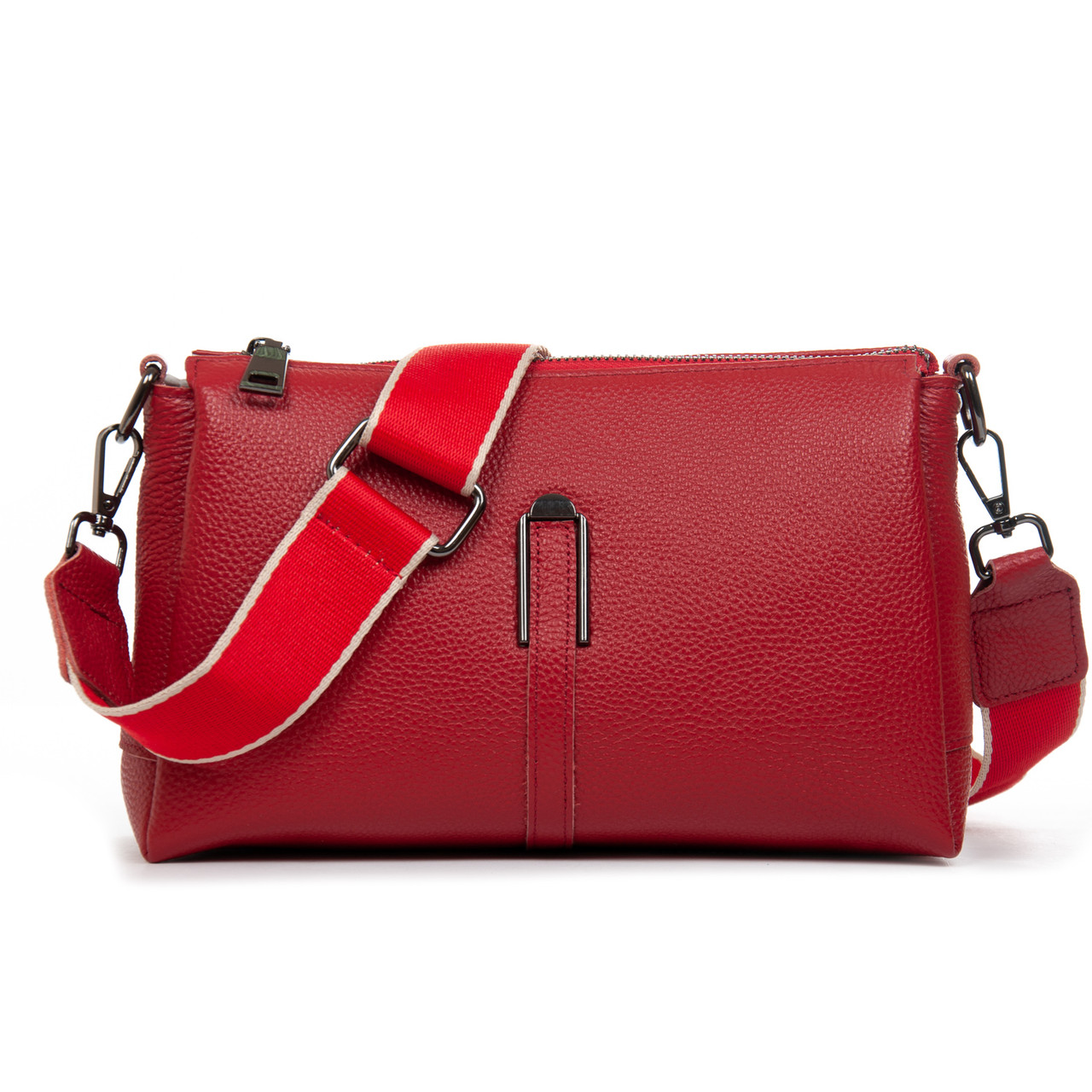 Сумка жіноча крос-боді шкіряна ALEX RAI 99105-2 red, фото 1