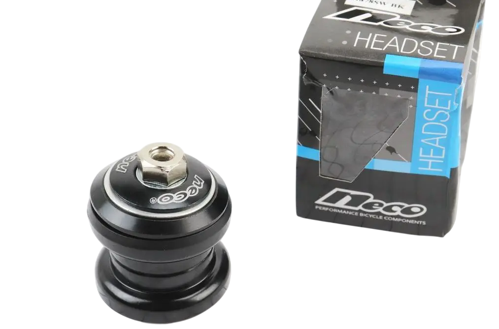 Кермова колонка NECO BMX H878SW 1-1/8" 34/28.6x34/30 бізрізьбової вилки чорний, фото 1