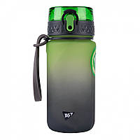 Пляшка для води (софт тач, сіро-зелена,500 мл)  Yes Fusion