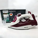 Праска парова Rainberg RB-6306 з керамічним покриттям 3200вт функція самоочищення HT-412 подавання пари, фото 5