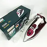 Праска парова Rainberg RB-6306 з керамічним покриттям 3200вт функція самоочищення HT-412 подавання пари, фото 10