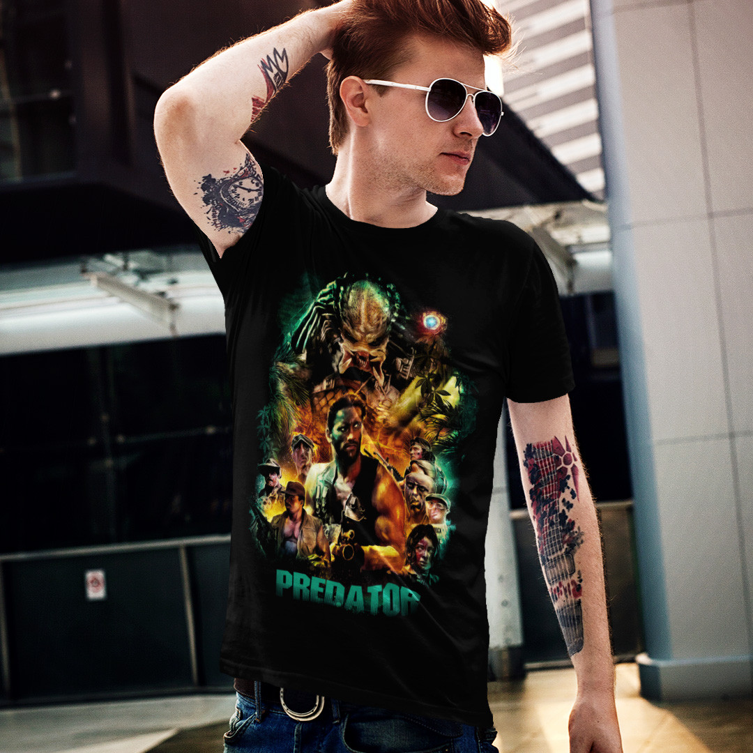 Футболка унісекс Predator XS чорний, фото 1