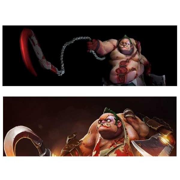 Дакімакура 180х60 см Пудж, Дота 2 Pudge DotA 2, Pudge, Pudge from DotA 2 Подушка з наволочкою обнімашка, фото 1
