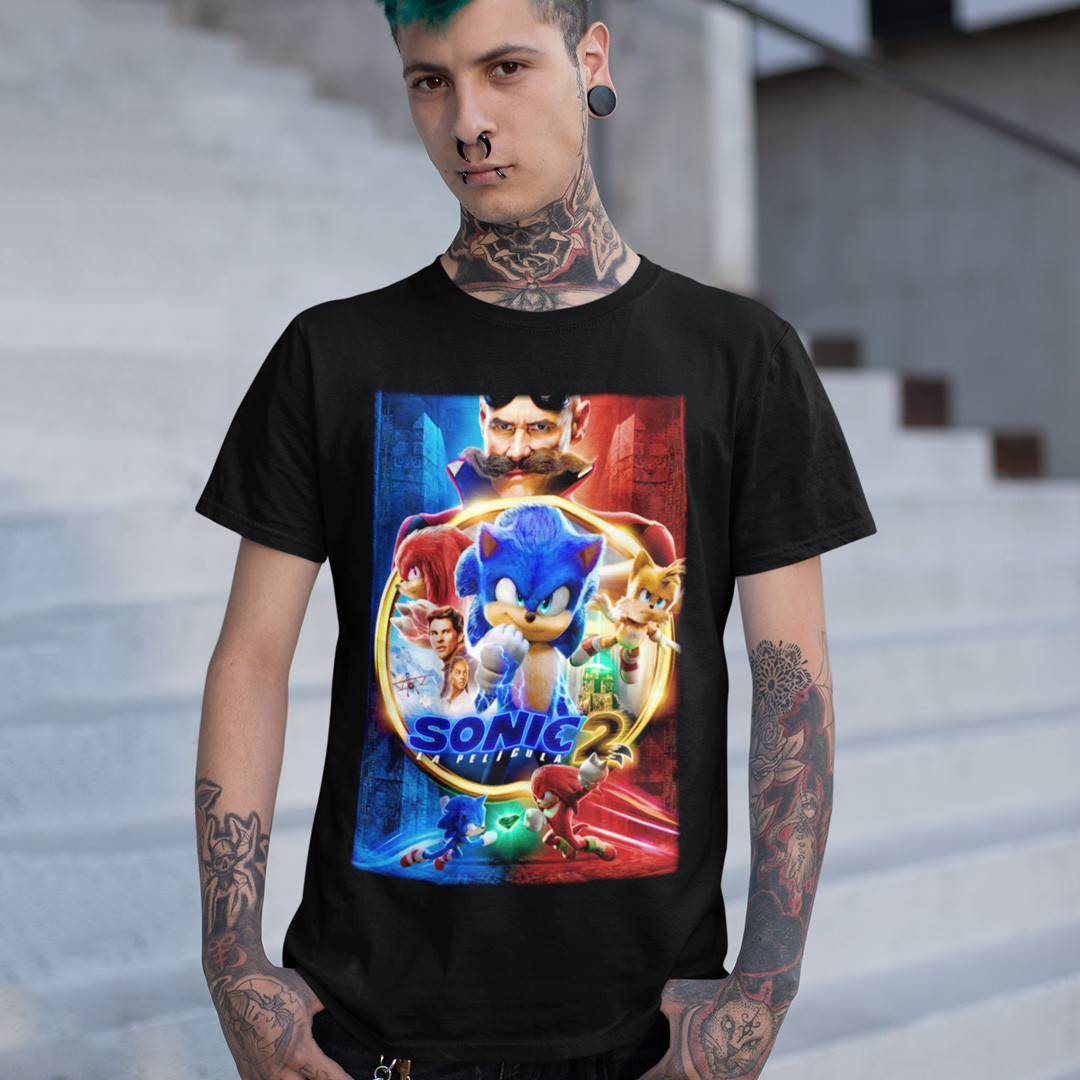 Футболка унісекс Sonic The Hedgehog (Part 2) XS чорний, фото 1