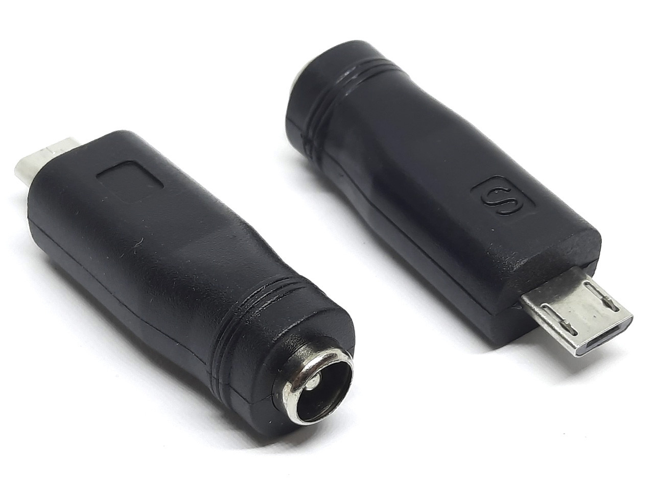 Перехідник роз'єму живлення DC (5.5x2.1мм в microUSB), фото 1