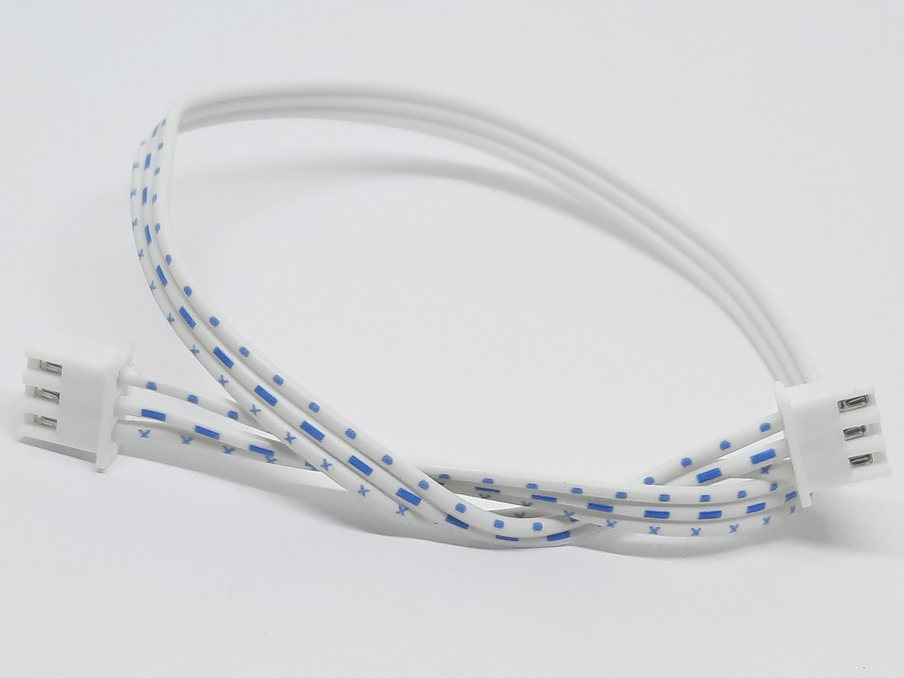 Роз'єм мама-мама XH2.54 3pin подвійний з дротами 25 см, фото 1