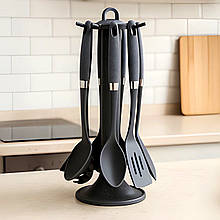 Набір кухонного приладдя Kamille 7 предметів нейлон (Мармур) KM-5030B