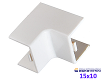 Кут внутрішній 15x10 мм для короба