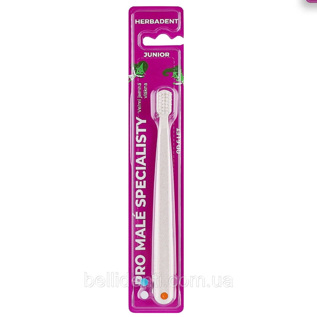 Дитяча зубна щітка Herbadent Junior Very Soft від 6 років (біла), 1 шт