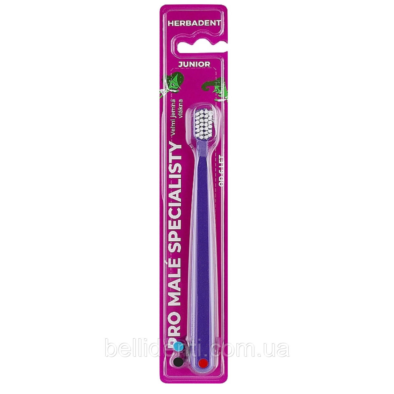Дитяча зубна щітка Herbadent Junior Very Soft від 6 років (фіолетова), 1 шт