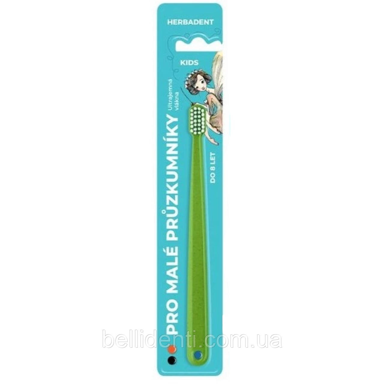 Дитяча зубна щітка Herbadent Kids Ultra Soft від 0 до 8 років (зелена), 1 шт
