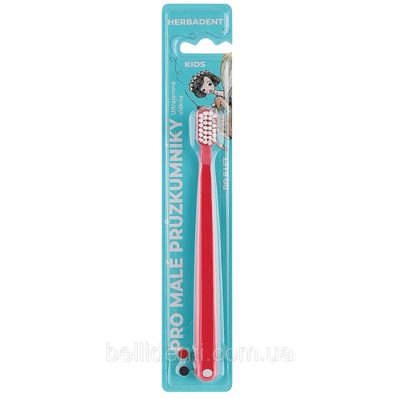 Дитяча зубна щітка Herbadent Kids Ultra Soft від 0 до 8 років (червона), 1 шт