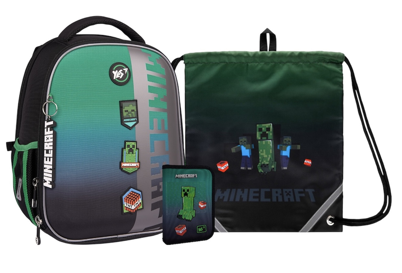 Шкільний набір YES H-100_Minecraft Icons, 115-130 см