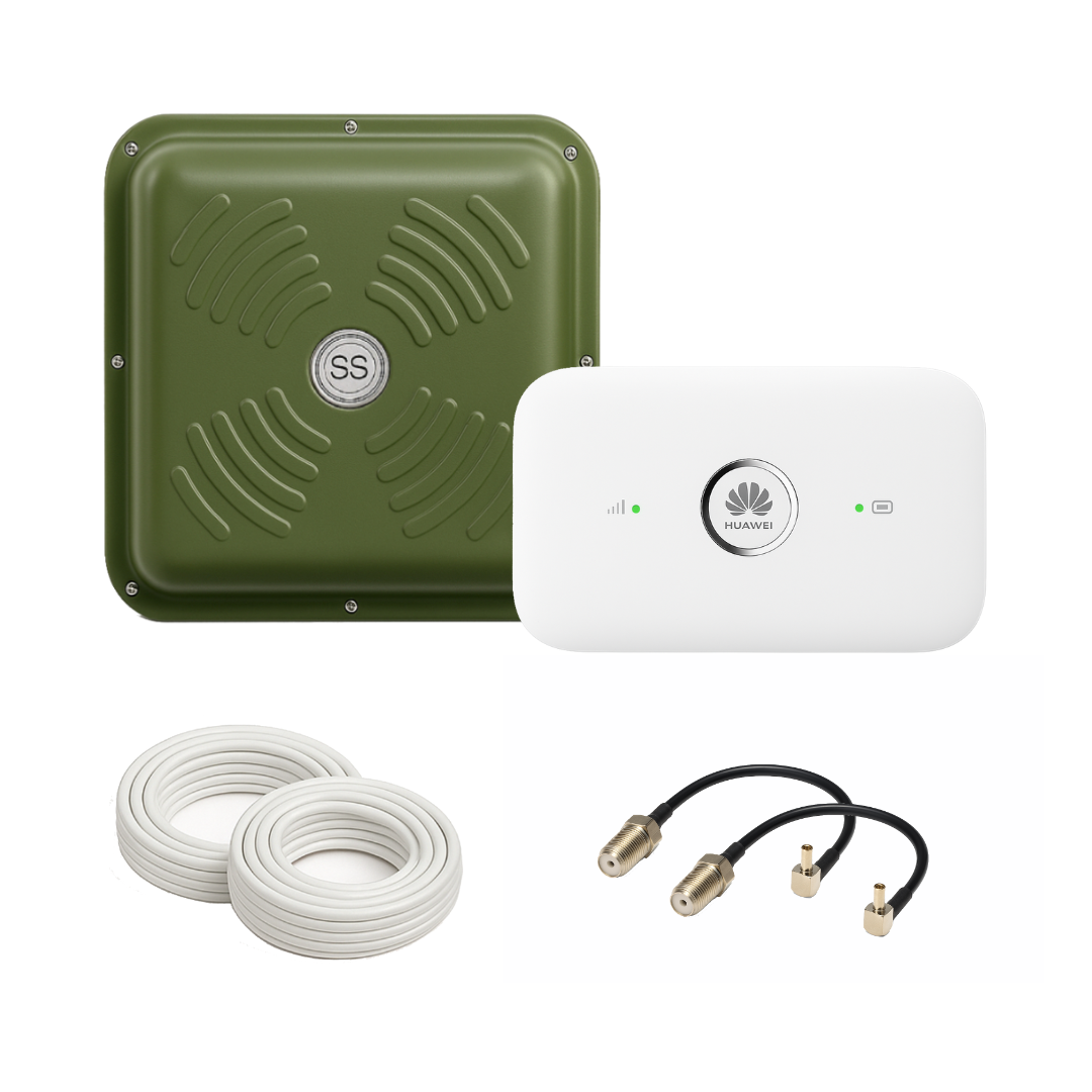 Антенний комплект 4G wifi роутер Huawei E5573s-856 + панельна антена ENERGY MIMO 2x15 дБ 1700-2700 МГц
