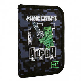 Пенал твердий YES одинарний без клапана HP-02 Minecraft Alpha