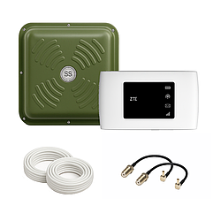 4G wifi антенний комплект роутер ZTE MF 920u + антена панельна ENERGY MIMO 2x 15дБ 1700-2700 МГц