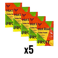 Спиртові турбо дріжджі Hot Rod Fruit на 25 л (5 шт) гурт