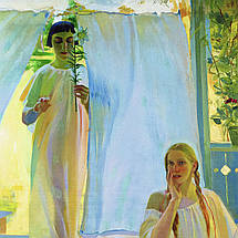 Картина на полотні "Мурашко Олександр, Благовіщення (1909)", 60×48см, фото 5