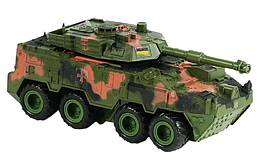 Іграшка Танк колісне інерційне світло звук 25 см у коробці 24186