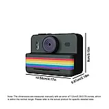 Дитяча моментальна камера «RAINBOW» чорна P7 з друком без чорнила, відео 1080P, 3 рулони паперу — подарунок для дітей, фото 3