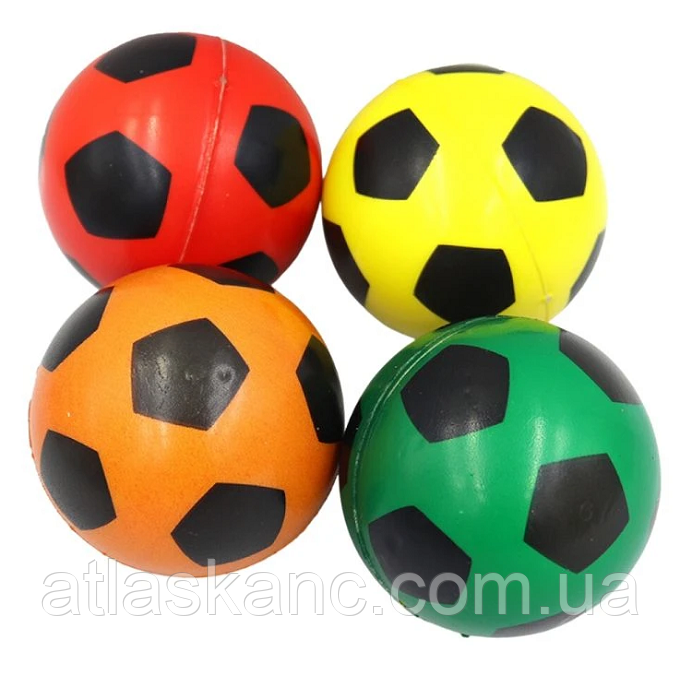 Іграшка М'ячик м'який фомовий 7,6 см. футбол 9680-7,6, фото 1