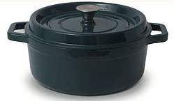 Каструля Nois Tierra deep teal d24 см чавун з ємаль-покриттям (830379)