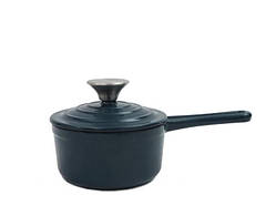 Сотейник з кришкою Nois Tierra deep teal d14 см чавун з ємаль покриттям (830560)